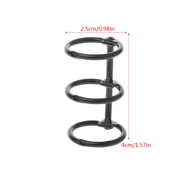 Sổ tay bìa kim loại thiết kế 3 lỗ DIY tiện dụng