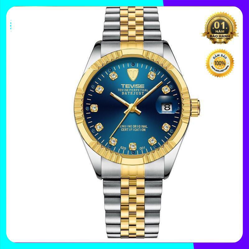 Đồng hồ nam automatic máy tốt hiệu tevise chạy 1 lịch ngày (tặng kèm hộp và phụ kiện thâu dây) | BigBuy360 - bigbuy360.vn