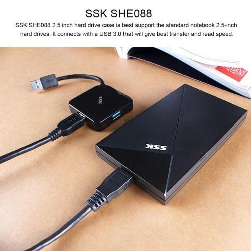 Hộp Đựng Ổ Cứng HDD BOX SATA 2.5 USB 3.0 SSK (SHE-088)- Chính Hãng Full Box