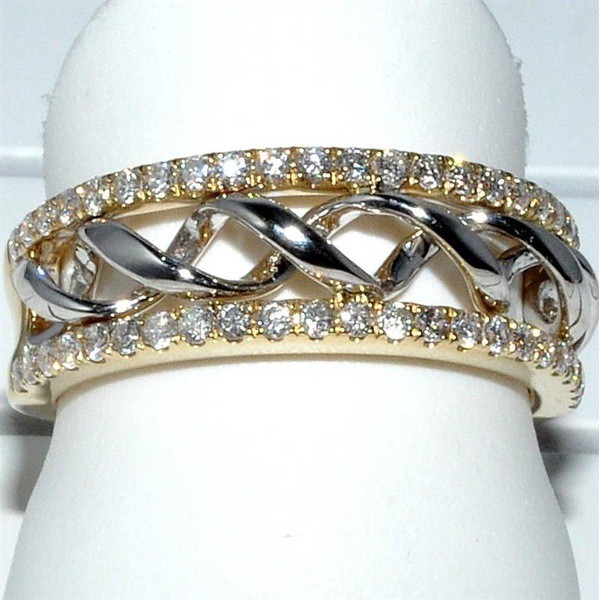 Nhẫn Mạ Vàng 18k Đính Đá Thời Trang Cho Nữ