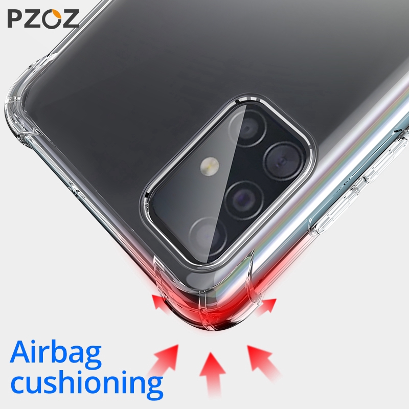 Shockproof Case for Samsung Galaxy A51 A71 Clear Shockproof Silicone Soft Phone Case