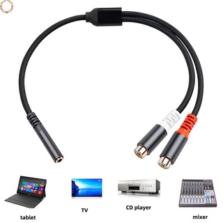 Jack âm thanh nổi 3,5 mm sang 2 tai nghe âm thanh nữ rca 3,5 y adapter-cable