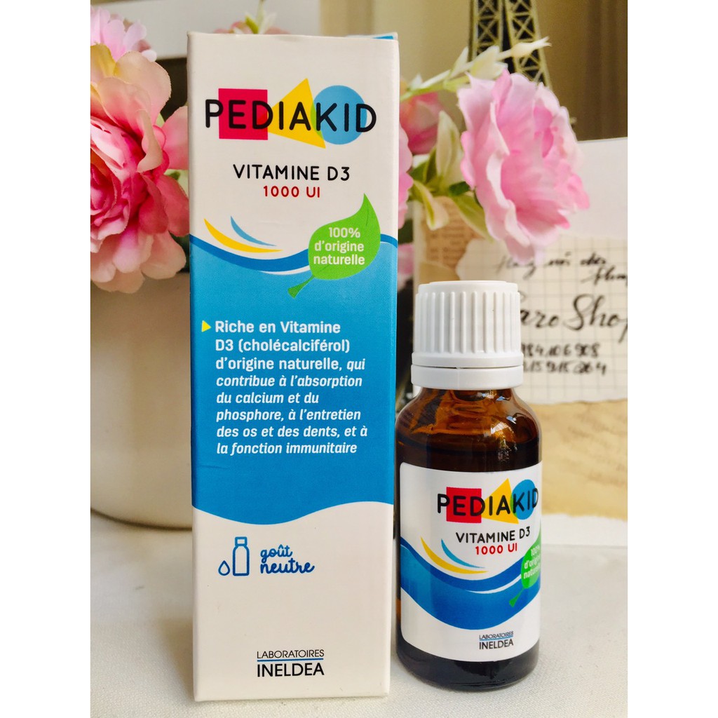 Pediakid Vitamine D3 1000UI -  20ml nội địa Pháp