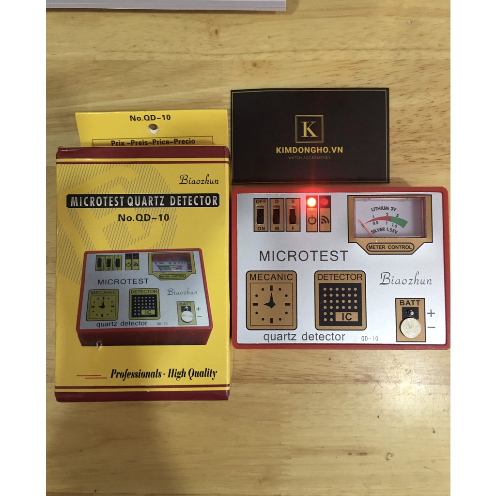Máy đa năng Microtest quartz Detector kiểm tra IC, Pin, khử từ cho đồng hồ quazt