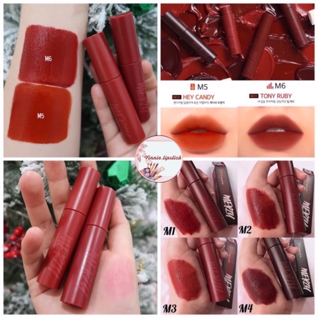 SON KEM MERZY BITE THE BEAT MELLOW TINT M1 M2 M3 M4 [Vienie.lipstick]
