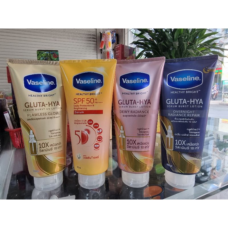Dưỡng thể vaseline healthy bright gluta-hya