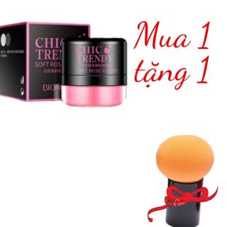 Phấn má hồng dạng bột chic trendy sẵn mút cực xinh