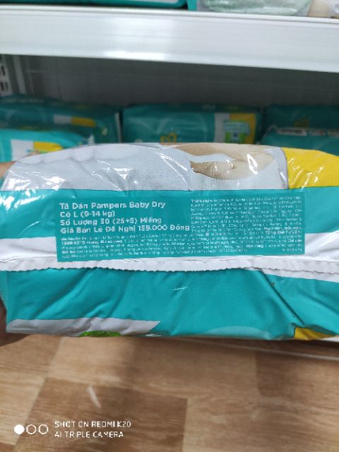 Bỉm/tã dán Pampers hàng nhập khẩu size M L XL cho bé