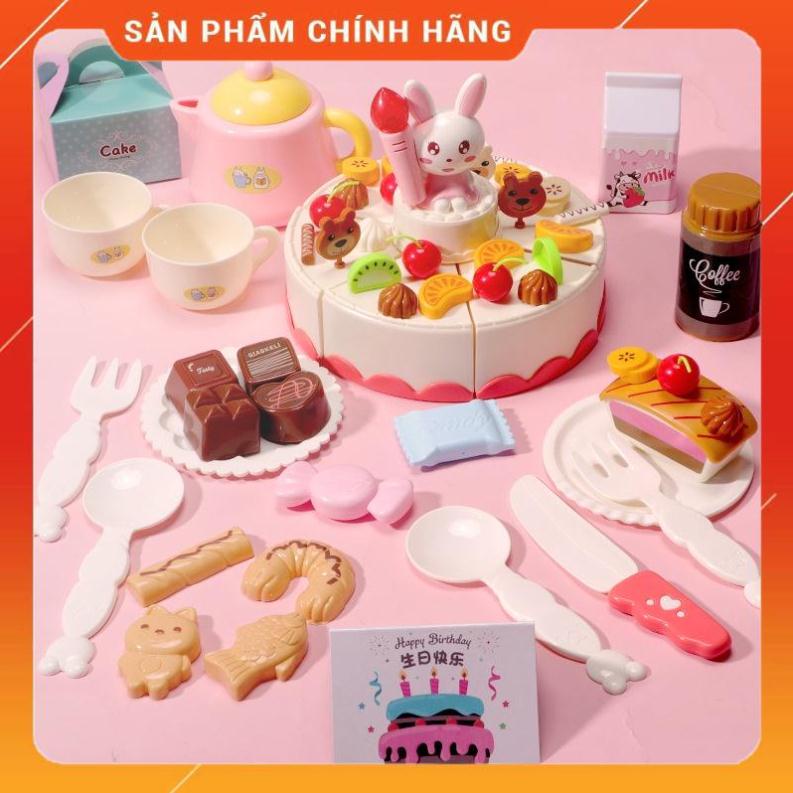 Đồ Chơi Cắt Bánh Kem Có Nhạc Đèn gồm 85ct.Đồ Chơi Bánh Sinh Nhật Cho Bé