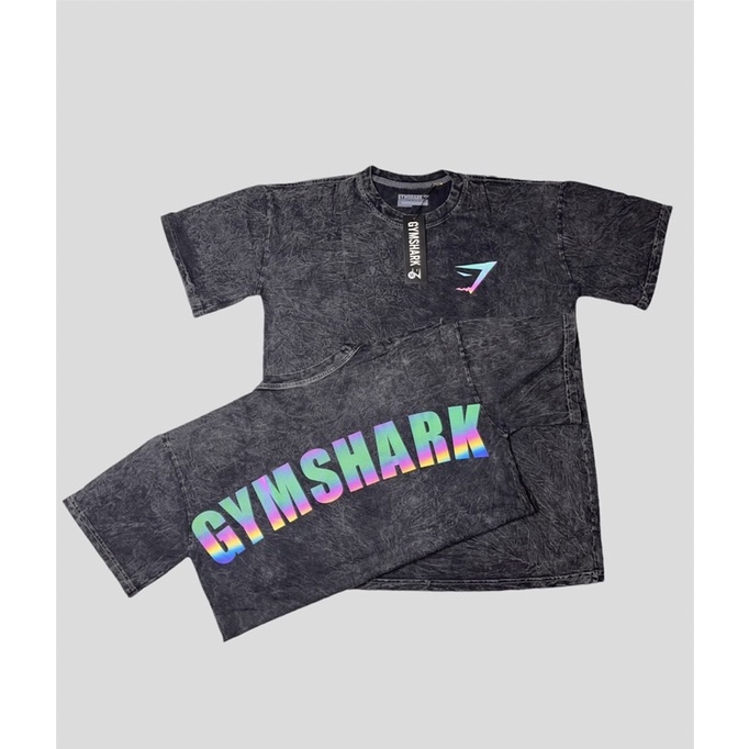 [sale sốc] áo OVERSIZE Woash,áo GYMSHARK OVERSIZE logo phản quang cực chất!