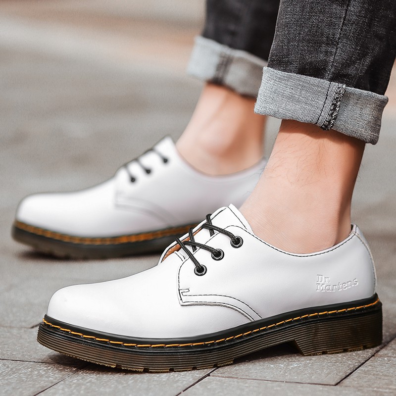 Giày Bốt Da Cổ Cao Chống Thấm Nước Thoáng Khí Thời Trang Unisex 1461 Dr.martens