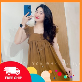 Freeship Váy cánh tiên babydoll tiểu thư