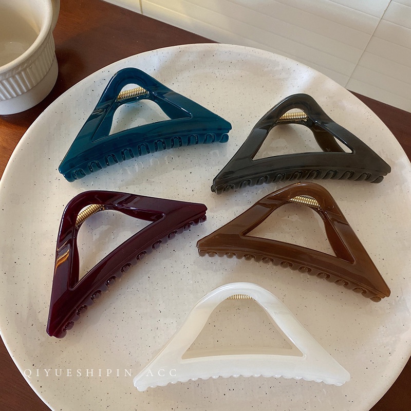 Kẹp Tóc Acrylic Họa Tiết Hình Học Đơn Giản Thời Trang Hàn Quốc