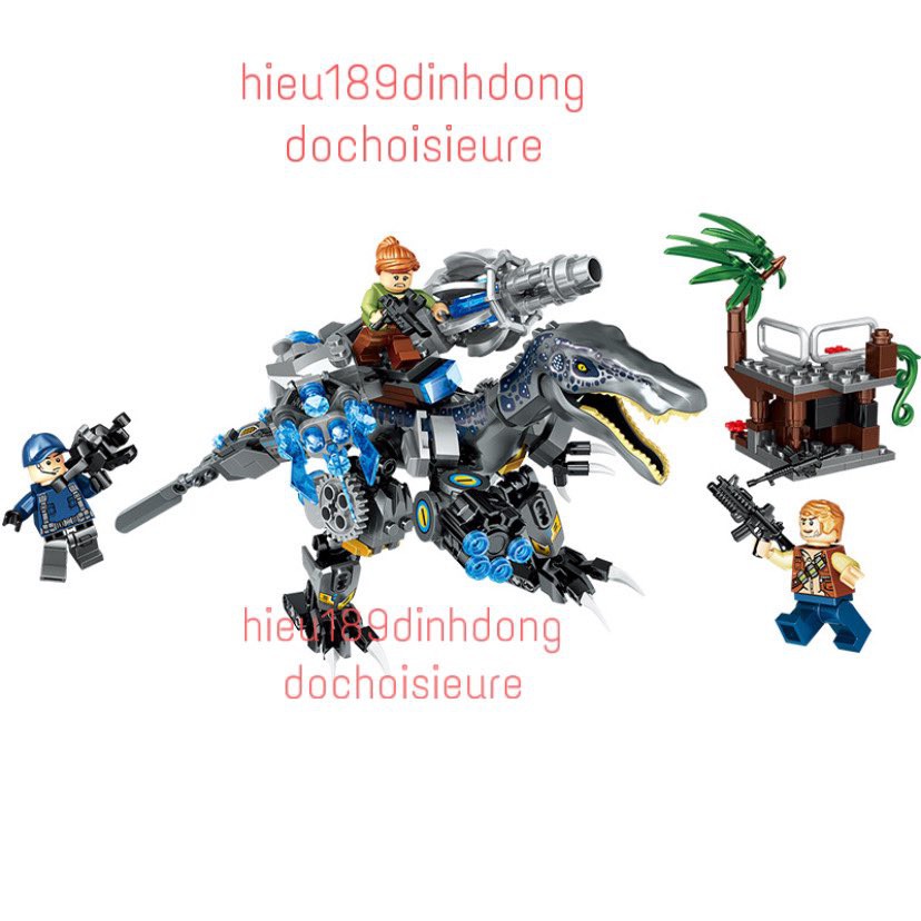 Lắp Ráp xếp hình Lego Jurassic World Dinosaur 69029 : Khủng long bạo chúa t rex chiến đấu hiện đại 369 mảnh