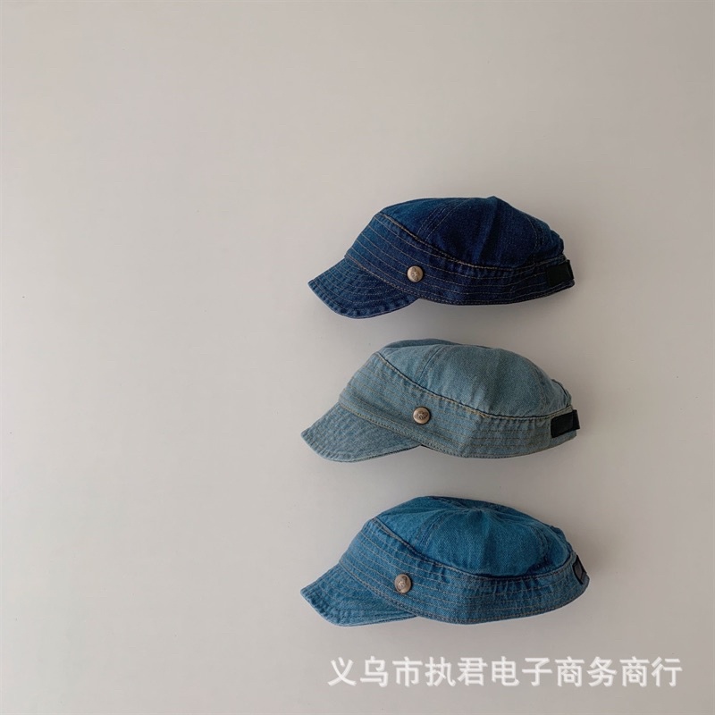 Mũ lưỡi trai denim thêu tên cho bé iu 🤎