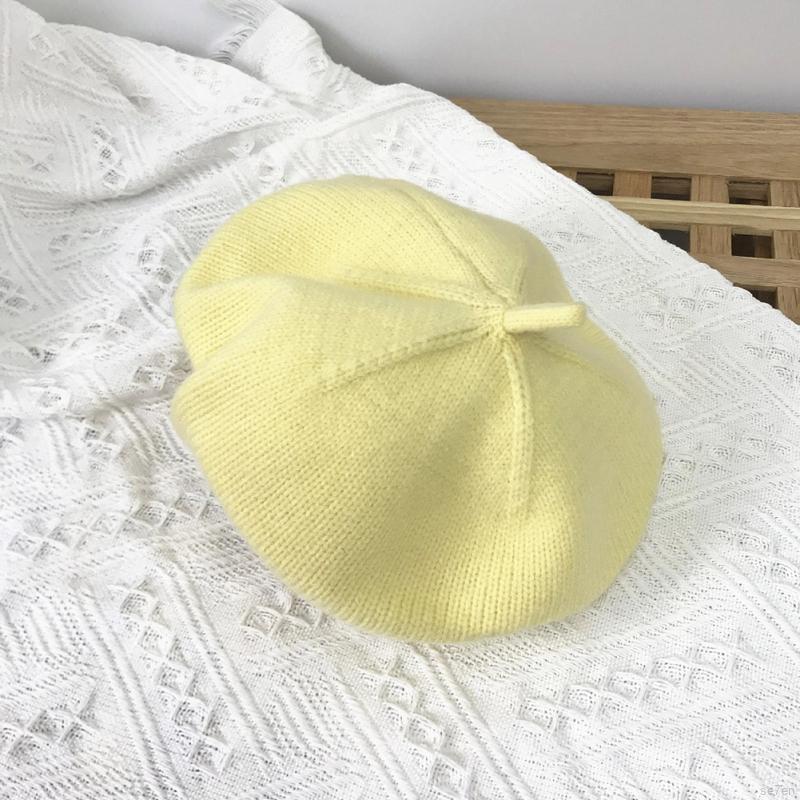 Mũ Beret Màu Trơn Dễ Thương Dành Cho Bé 1-6 Tuổi Se7