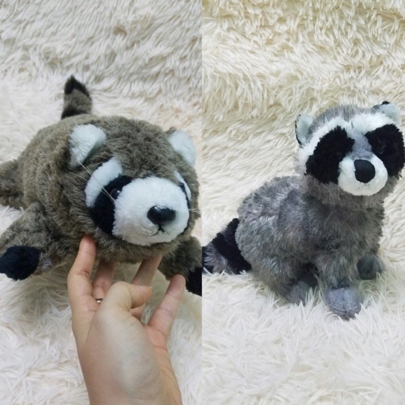 Gấu bông con gấu mèo Raccoon trúc đỏ chồn giống như thật