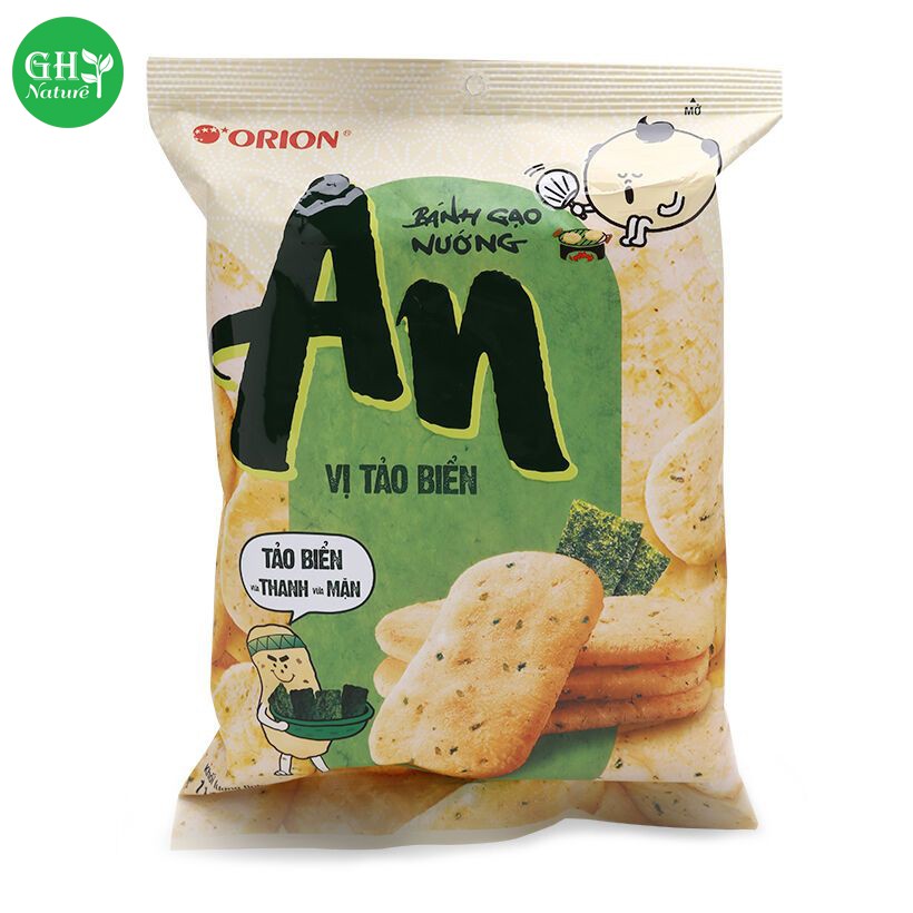 Bánh gạo nướng vị tảo biển/ Vị phô mai nướng Orion An gói 111.3g