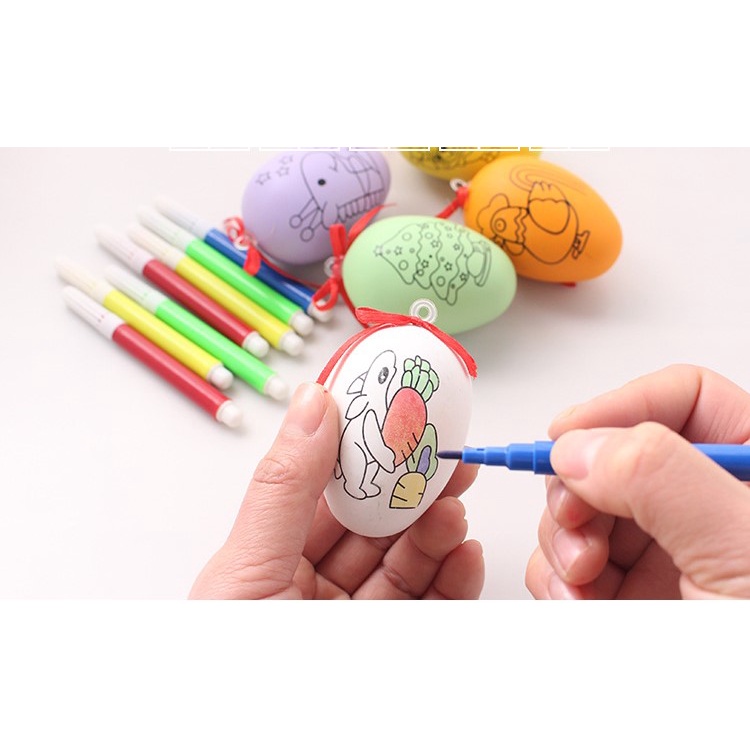 Trứng Tô Màu Kèm Bút