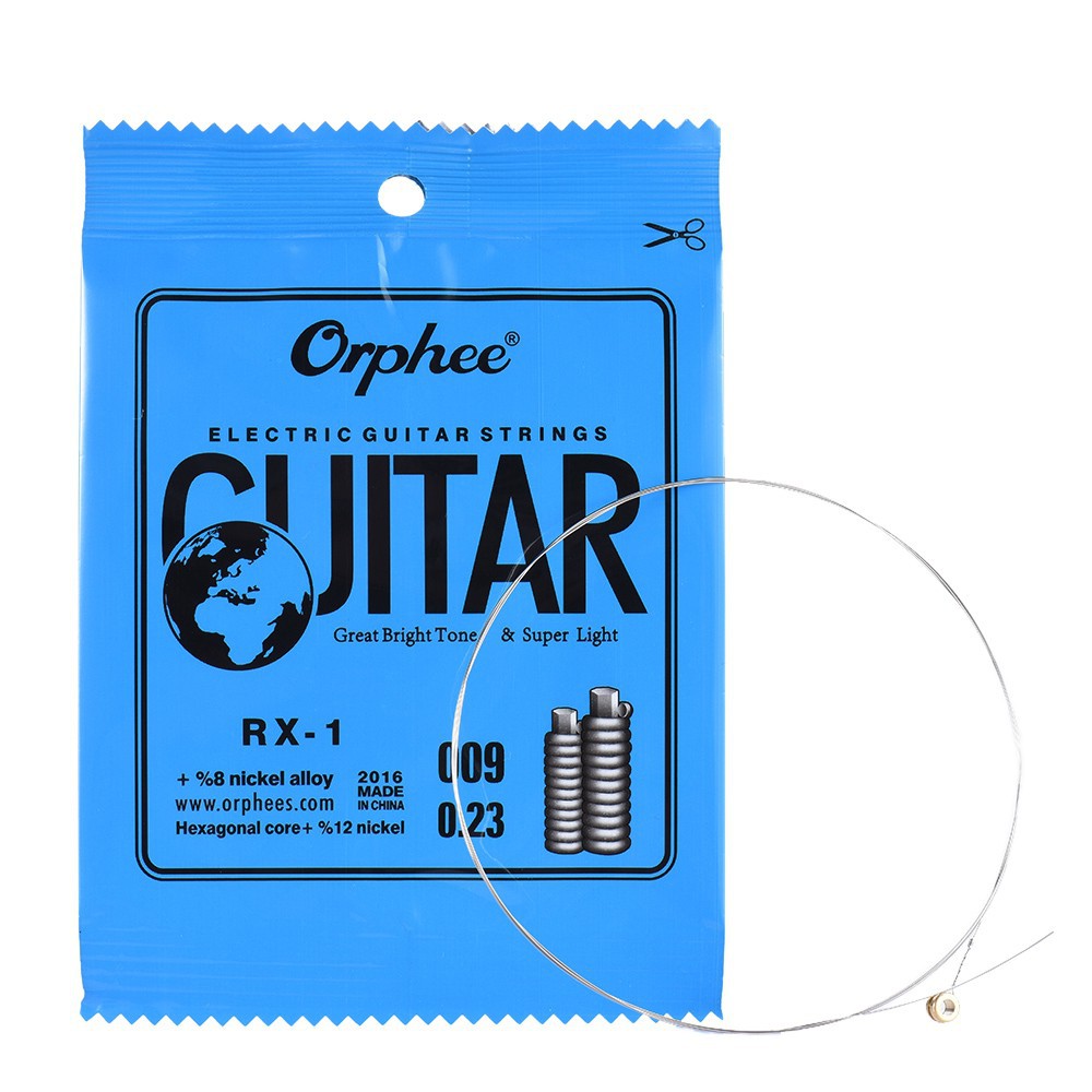 ORPHEE Set 10 Dây Đèn Cho Đàn Ghi Ta Điện Rx-1 / Rx-2 / Rx-3 1st E-String