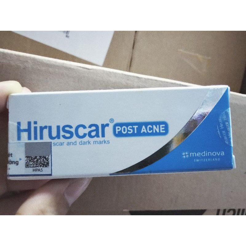 Hiruscar Post Acne 5g gel làm mờ sẹo mụn &  thâm mụn