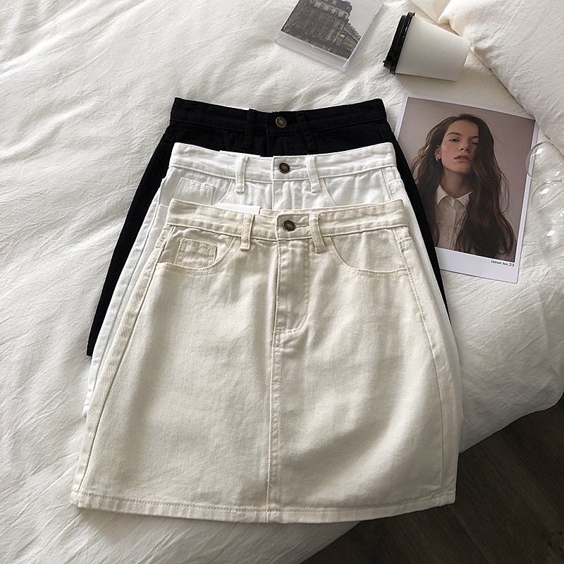Chân váy jean bigsize nữ dáng A