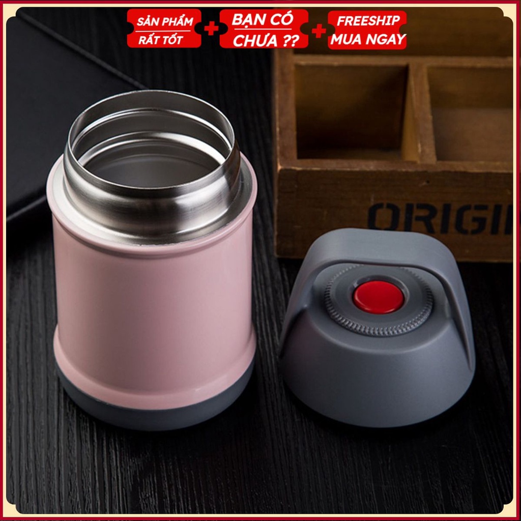 Bình Giữ Nhiệt INOX 304 Ủ Cháo - Thức Ăn Cao Cấp (Hộp Trụ)