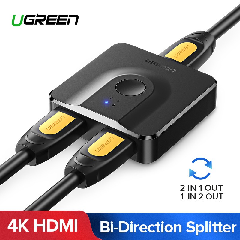 Bộ gộp HDMI 2 vào 1 ra Cao Cấp UGREEN 50966 - 2 chiều ( 4K@60Hz )