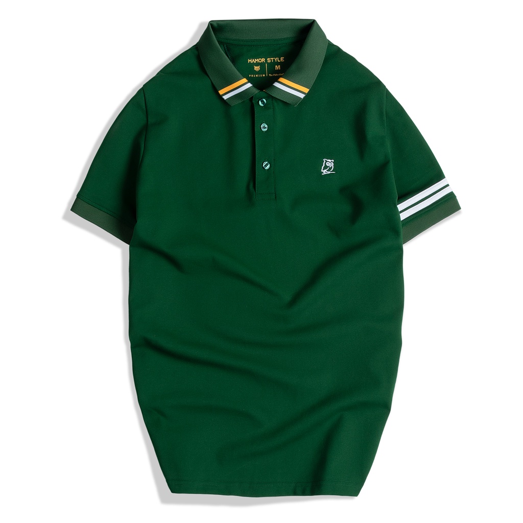 Áo thun Polo nam cổ bẻ GREEN vải Cotton 100% siêu mịn,trẻ trung, chuẩn form- HAMOR STYLE