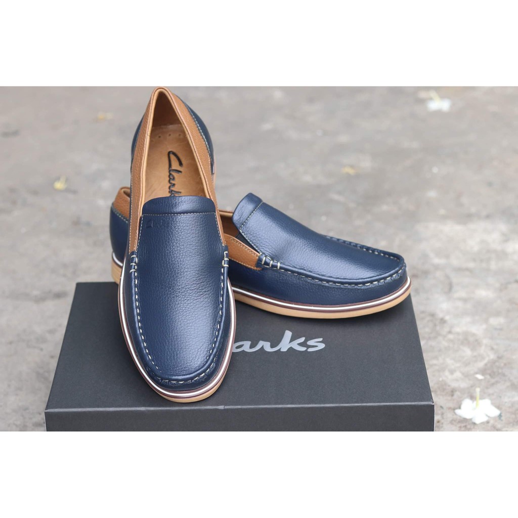 Giày lười CLARKS chính hãng cho nam da bò mềm nhập khẩu Thái Lan GCL05