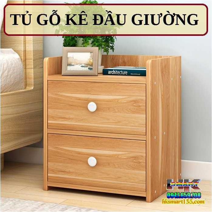 💗SIÊU BỀN CHẮC CHẮN💗 Hộc Tủ Đầu Giường, Kệ Tủ Đầu Giường Gỗ Ép MDF 2 Ngăn Kéo, Nhỏ Gọn Siêu Tiện Dụng Cho Căn Phòng