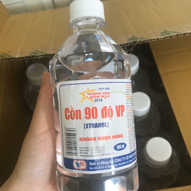 Cồn y tế 90 chai 500ml