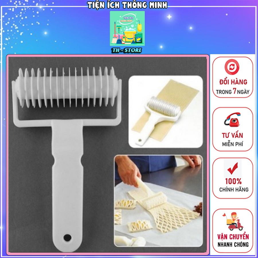 Con lăn tạo hình lưới chuyên dụng cho làm bánh. Con lăn bột tạo vỏ bánh hình lưới - TT1337