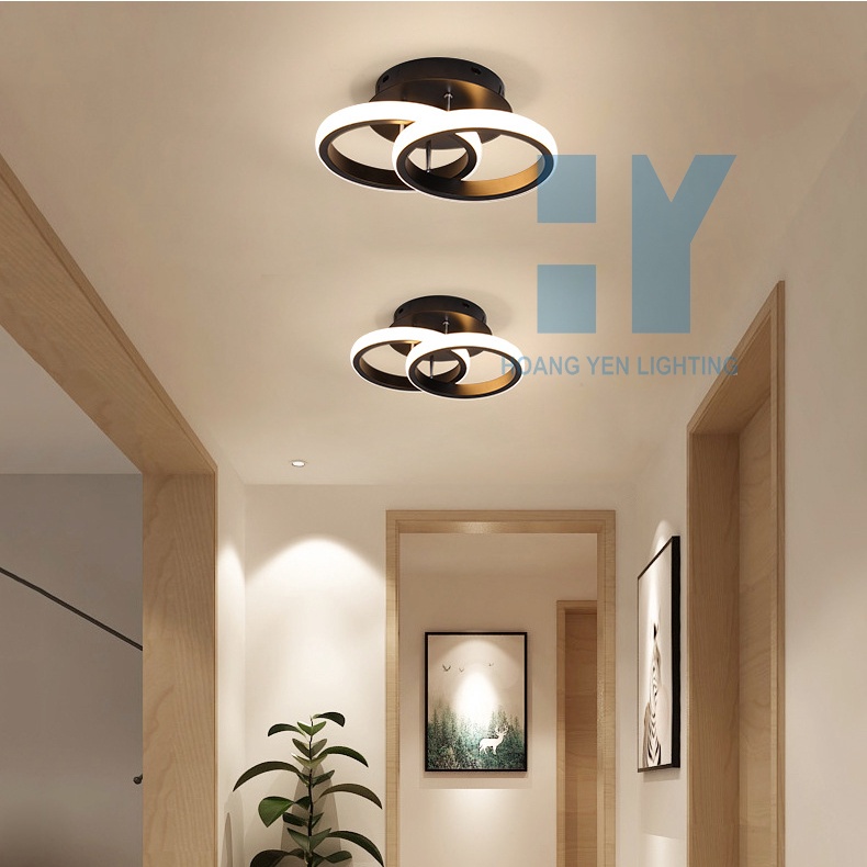 Đèn led ốp gắn trần hiện đại trang trí phòng khách phòng ngủ hành lang với 3 chế độ ánh sáng
