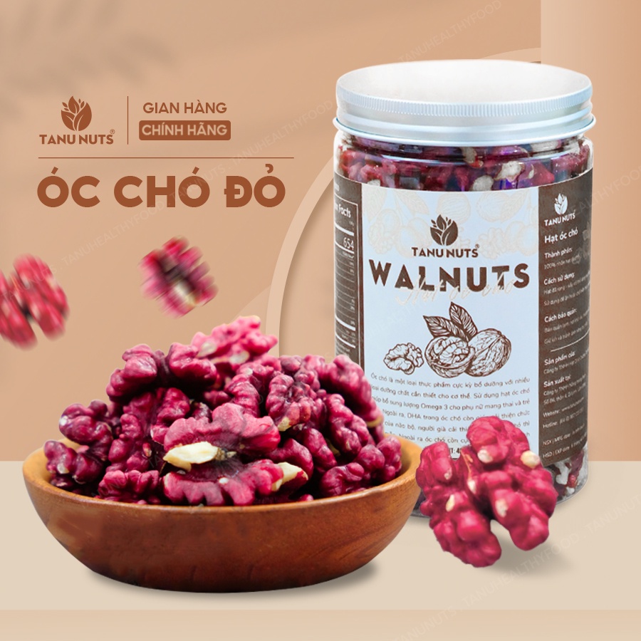 Nhân óc chó đỏ TANU NUTS, hạt óc chó tách vỏ Chile tốt cho bà bầu, cho bé