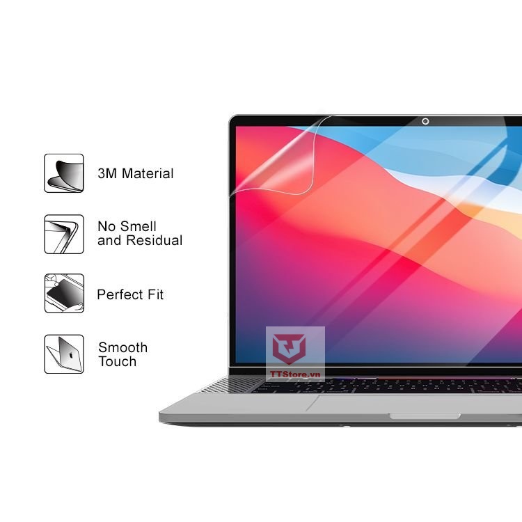 Dán 5 in 1 MOCOLL cho Macbook Pro 13 inch đời (2020 - 2021 - Chip M1 )