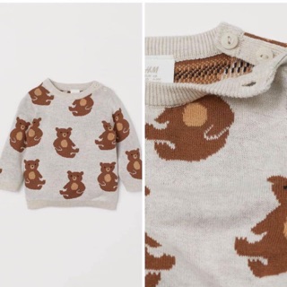 Áo len gấu nâu HM H&M_ hàng chính hãng Mỹ