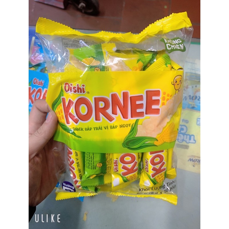 Bánh Snack Bắp Kornee Vị Bắp Ngọt Và Vị Phô Mai 80g