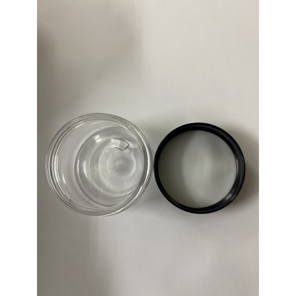 Hũ Nhựa Pet Trong 50ml Nắp Đen
