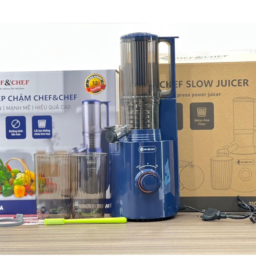 MÁY ÉP CHẬM NGUYÊN QUẢ CHEF&CHEF CH-333 / MÁY ÉP CHẬM CHEF&CHEF CH-210A