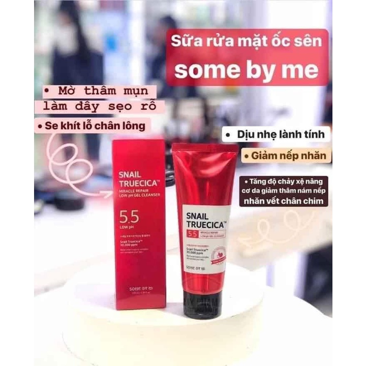 Bộ 3 Sản Phẩm Phục Hồi Da, Mờ Thâm, Sẹo Some By Mi Snail Truecica Miracle Repair (SRM100ml , Toner 135ml , Serum 50ml)