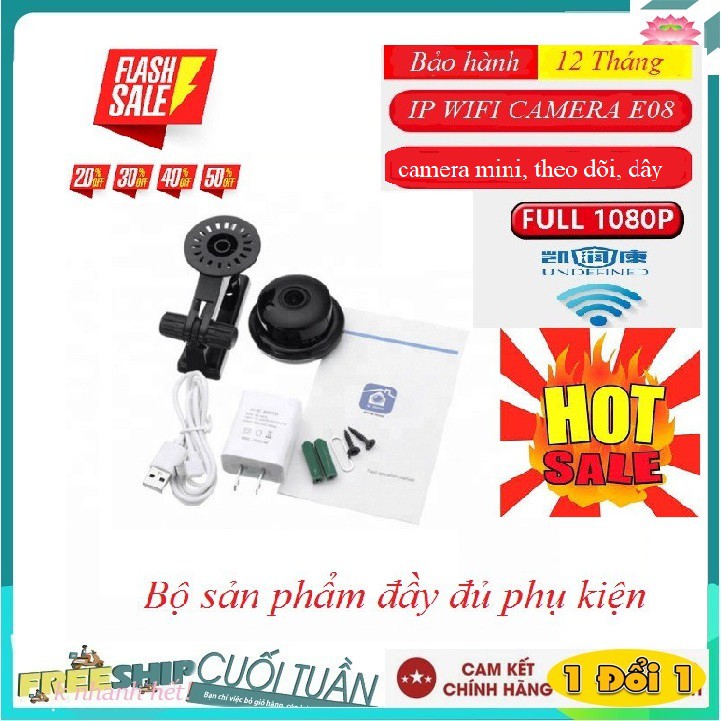 {ẢNH THẬT] Camera Chống Chộm, Camera Giám Sát E08 Mini Full HD 1080P | BigBuy360 - bigbuy360.vn