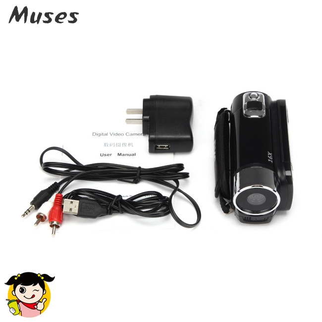 Camera quay phim HD 1080P màn hình TFT LCD tiêu chuẩn Muse07 | BigBuy360 - bigbuy360.vn