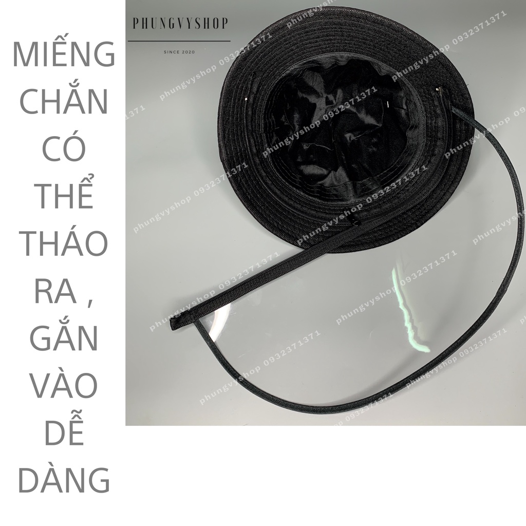 (SIZE NGƯỜI LỚN) Mũ CHỐNG GIỌT BẮN NÉT VẼ - Nón cản bụi
