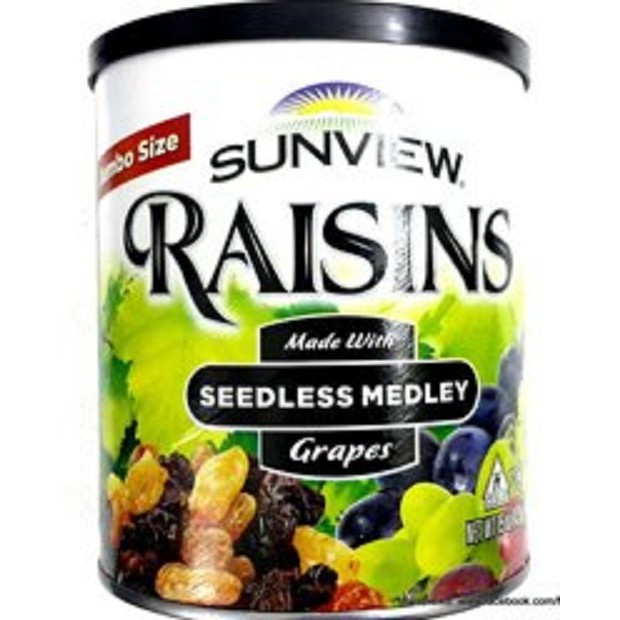 Nho Khô Mỹ Không Hạt Sunview Raisins (Nho Vàng)