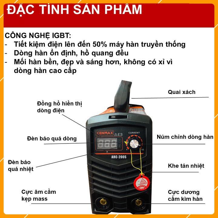 Máy Hàn Điện Tử KENMAX  ARC 200S - Sản Xuất Theo Công Nghệ Nhật Bản.