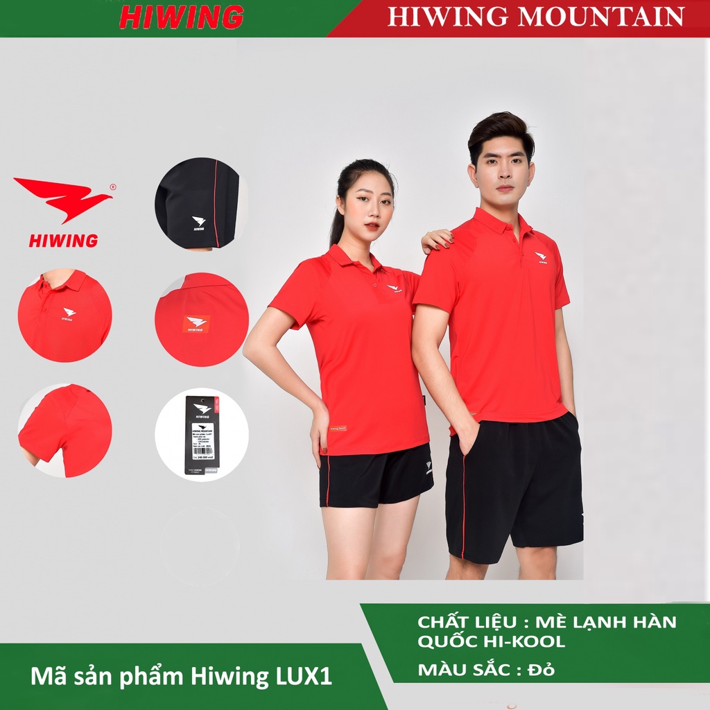 Bộ quần áo cầu lông Hiwing Mountain Lux1 màu Đỏ