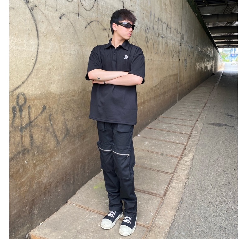 Áo Polo Nam Nữ Thời Trang MENTAL® M Logo Casual