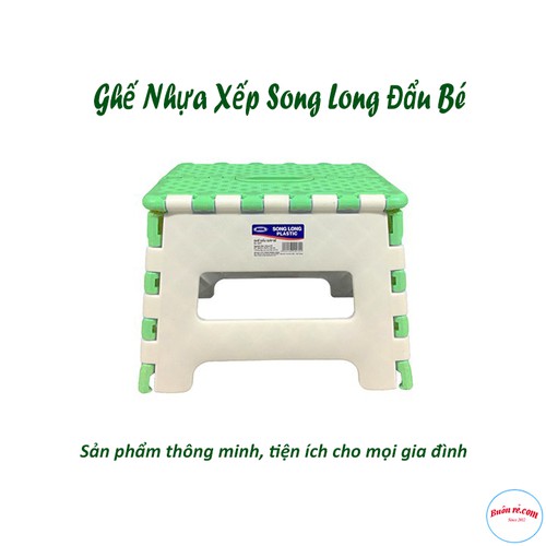 Ghế nhựa xếp SONG LONG đẩu bé siêu chắc chắn – Buôn rẻ 00639