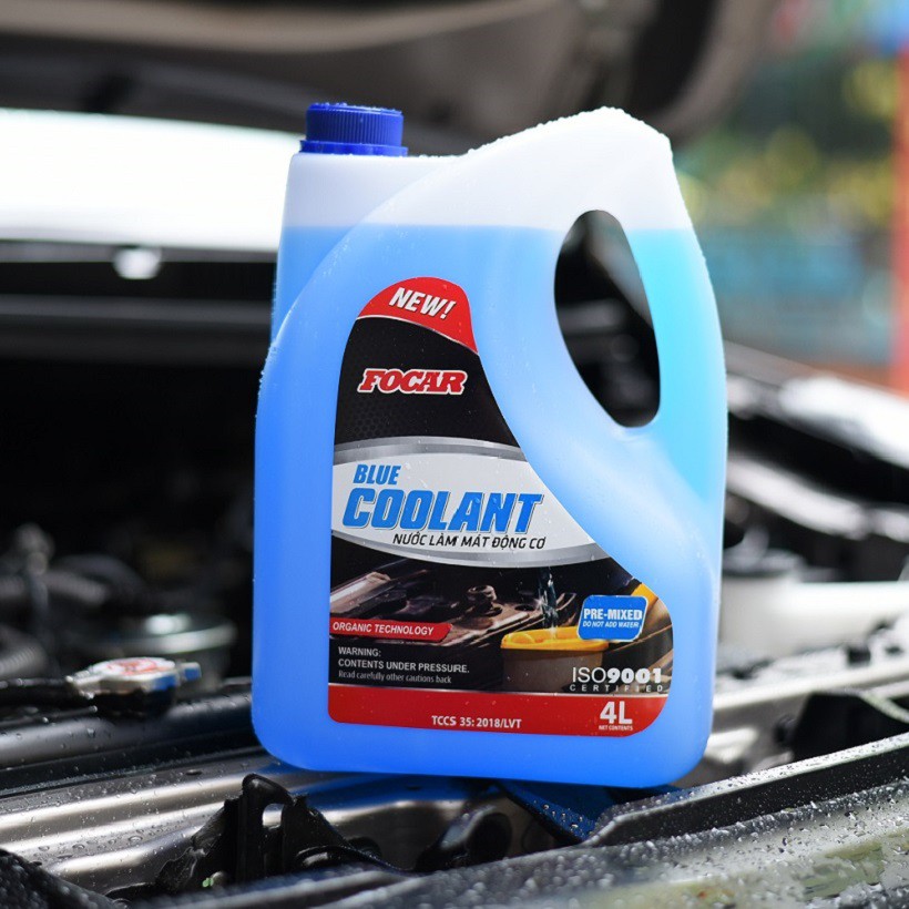 [SHIP NHANH GRAB/ Mẫu mã mới] Nước làm mát động cơ màu xanh Focar Blue Coolant 4L